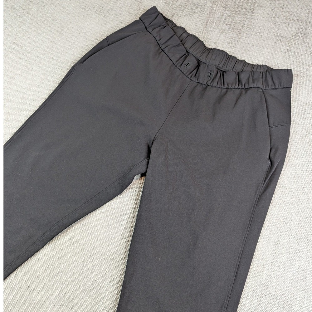 Lululemon Pants Womens Sz 8 Black 7/8 Length On The Fly Woven Tapered Trouser